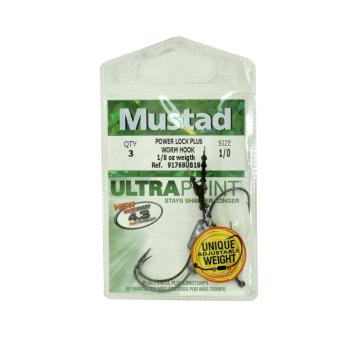 Haczyki Mustad Swimbait z obciąż.opak3szt rozm1/0*