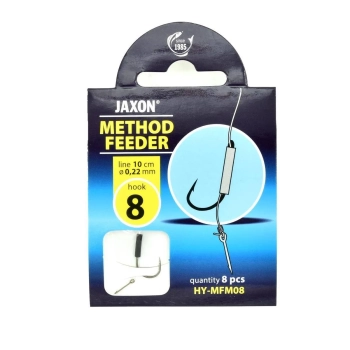 Hak Jaxon M.Feeder+przypon 0.22mm r.8 op/8szt(5)+