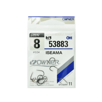 Haczyki Owner 53883/8 - ciemnostalowy+