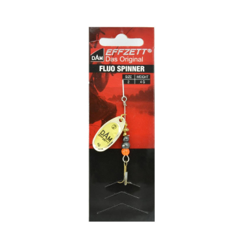 Błystka Effzett Fluo Spinner 4g #2 gold prisma