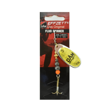 Błystka Effzett Fluo Spinner 12g #5 gold prisma