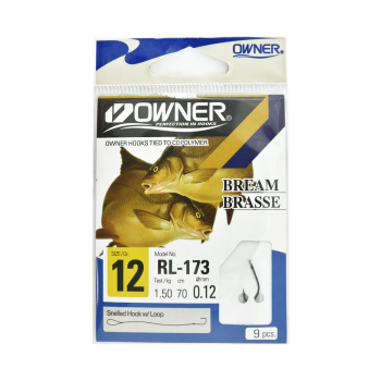 Haczyki Owner RL173/12 z przyponami - czarny(5)