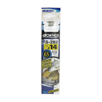 Haczyki Owner S282/14 z przyponami - brązowy