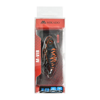 Cykada Mikado M-Vib mat black tiger 10g 55mm