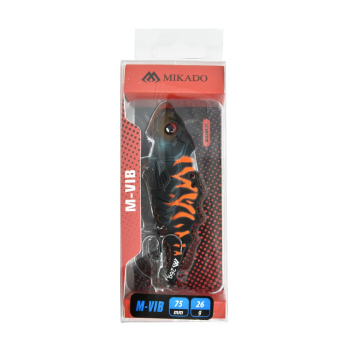 Cykada Mikado M-Vib mat black tiger 26g 75mm
