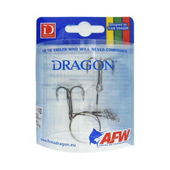 Przypon Dragon z kotwicą Nr.1/0 / 30cm 13kg 2szt+