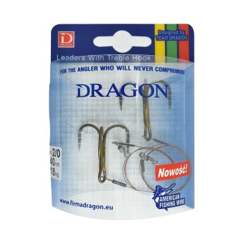 Przypon Dragon z kotwicą Nr.2/0 / 40cm 18kg 2szt+
