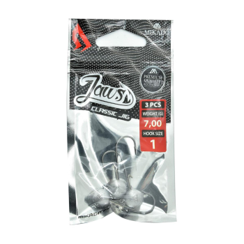 Główka jigowa Mikado JAWS Classic 1 7g 3szt(5)+