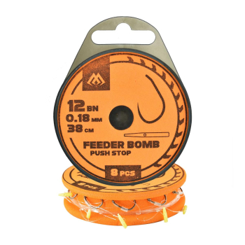 Haki Mikado Feeder Bomb przypon push st.r.12o8szt#