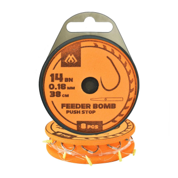 Haki Mikado Feeder Bomb przypon push st.r.14o8szt#