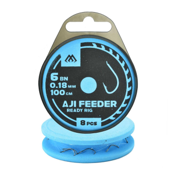 Haki Mikado Feeder Aji przypon 100cm r.6 op8szt