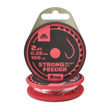 Haki Mikado Feeder Strong przypon 100cm r.2 op8szt