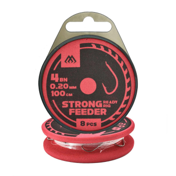 Haki Mikado Feeder Strong przypon 100cm r.4 op8szt
