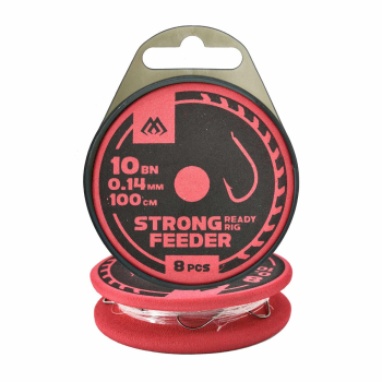 Haki Mikado Feeder Strong przypon 100cm r.10op8szt