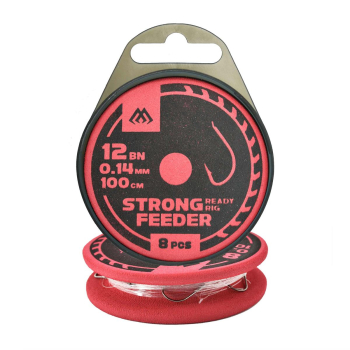 Haki Mikado Feeder Strong przypon 100cm r.12op8szt