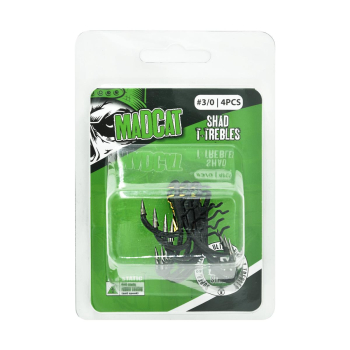 Kotwice sumowe MadCat A-Static Shad T-Tr. 3/0 4szt