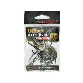 Haki Expert Offset Worm 1205 nr 2/0 op.10 sztuk