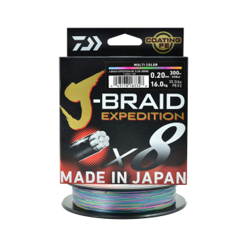 Plecionka Daiwa J-Braid Exped.X8E multi0.20mm/300m