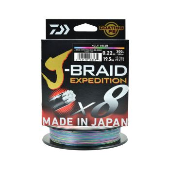 Plecionka Daiwa J-Braid Exped.X8E multi0.22mm/300m