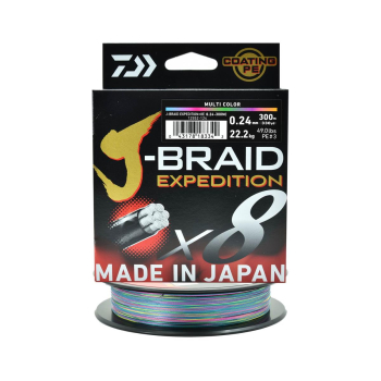 Plecionka Daiwa J-Braid Exped.X8E multi0.24mm/300m