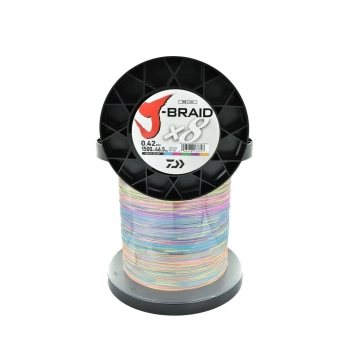 Plecionka Daiwa J-Braid X8 multi-color0.42mm/1500m