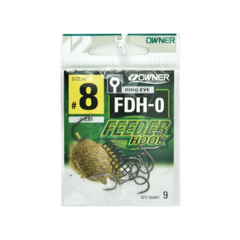 Haczyki Owner Feeder FDH-0/8 - czarny