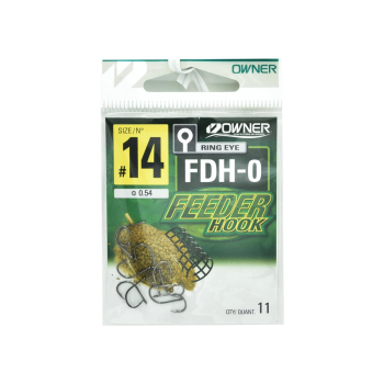 Haczyki Owner Feeder FDH-0/14 - czarny