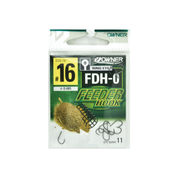 Haczyki Owner Feeder FDH-0/16 - czarny