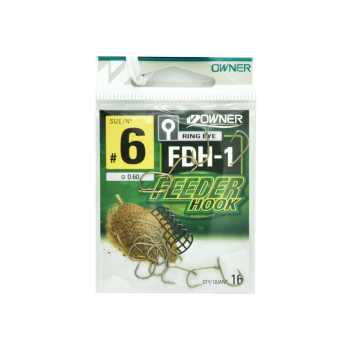 Haczyki Owner Feeder FDH-1/6 - brązowy