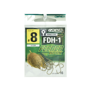 Haczyki Owner Feeder FDH-1/8 - brązowy