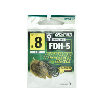 Haczyki Owner Feeder FDH-5/08 - czarny