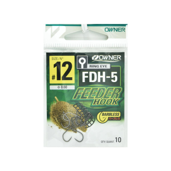 Haczyki Owner Feeder FDH-5/12 - czarny