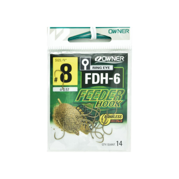 Haczyki Owner Feeder FDH-6/08 - czarny