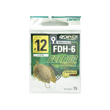 Haczyki Owner Feeder FDH-6/12 - czarny