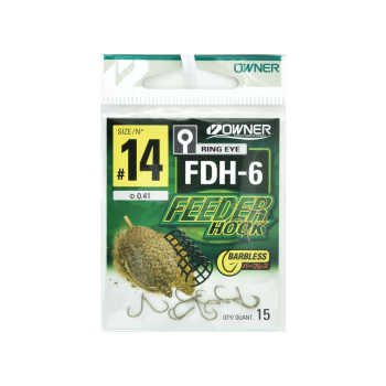 Haczyki Owner Feeder FDH-6/14 - czarny