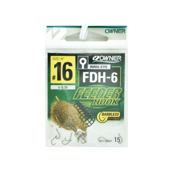 Haczyki Owner Feeder FDH-6/16 - czarny