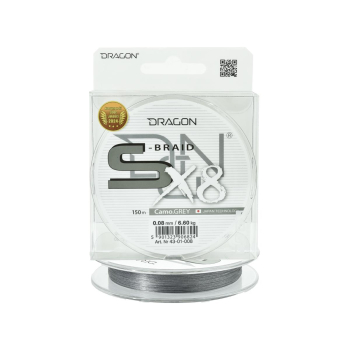 Plecionka Dragon S-Braid X8 0.08mm 150m camo grey