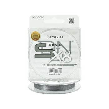 Plecionka Dragon S-Braid X8 0.12mm 150m camo grey