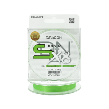 Plecionka Dragon S-Braid X8 0.12mm 150m lime green