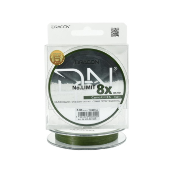 Plecionka Dragon No Limit X8 0.06mm 150m c. green
