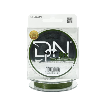 Plecionka Dragon No Limit X8 0.12mm 150m c. green