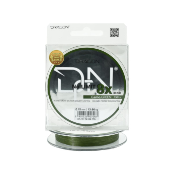 Plecionka Dragon No Limit X8 0.15mm 150m c. green