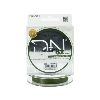 Plecionka Dragon No Limit X8 0.20mm 150m c. green