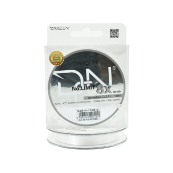 Plecionka Dragon No Limit X8 0.08mm 150m inv.clear