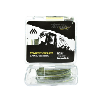 Plecionka przyp. Mikado Coated Braid 25lbs/10m zie