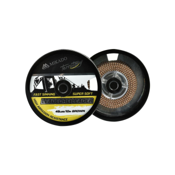 Przypon Mikado Leadcore Leader 45lbs/10m - brązowy
