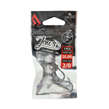 Główka jigowa Mikado JAWS Classic 2/0 20g 3szt(5)+