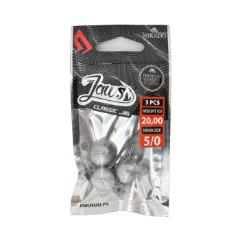 Główka jigowa Mikado JAWS Classic 5/0 20g 3szt(5)+