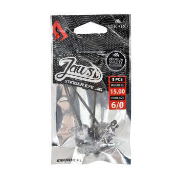 Główka jigowa Mikado Jaws Stinger Eye 15g 6/0(5)