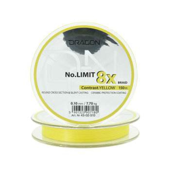 Plecionka Dragon No Limit X8 0.10mm 150m yellow